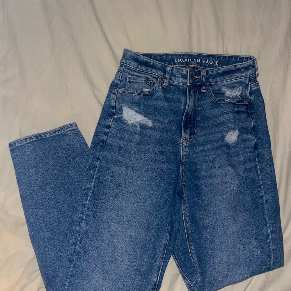 American Eagle Outfitters Blue Straight Leg Jeans